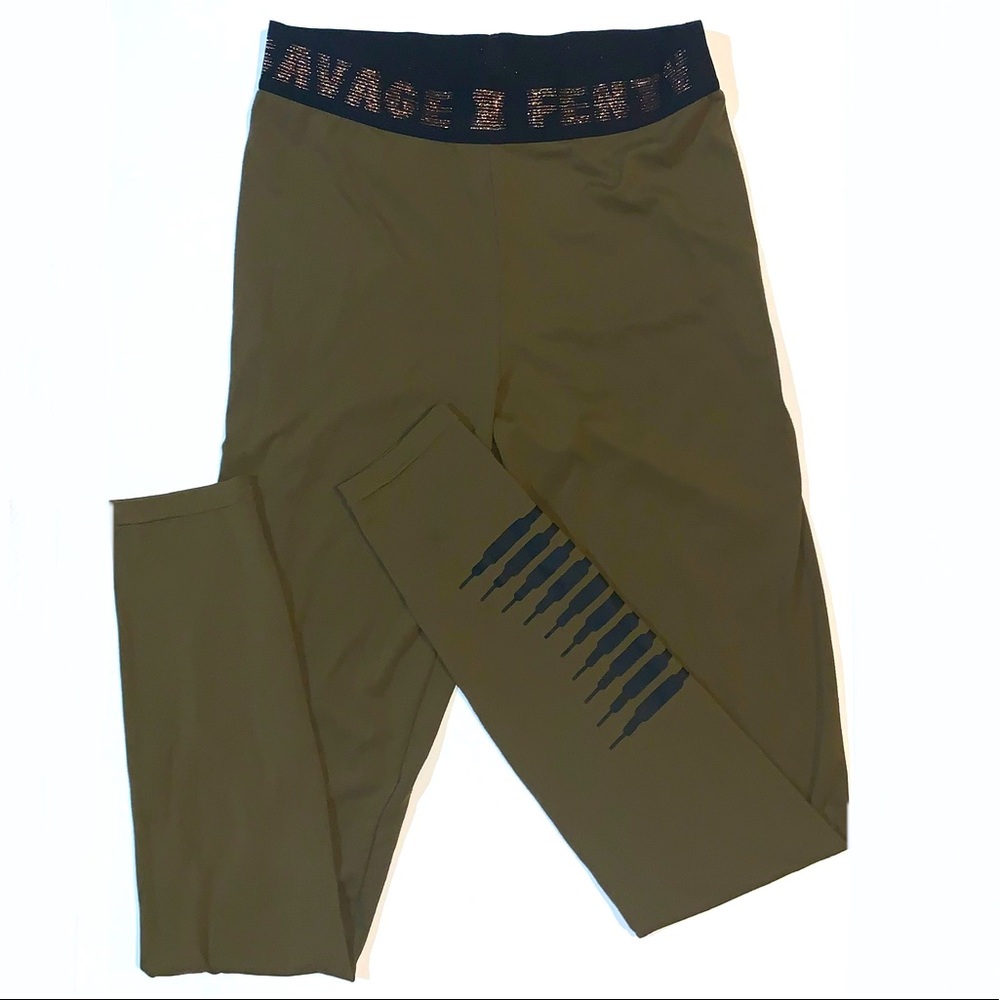 M Savage Fenty Leggings Green